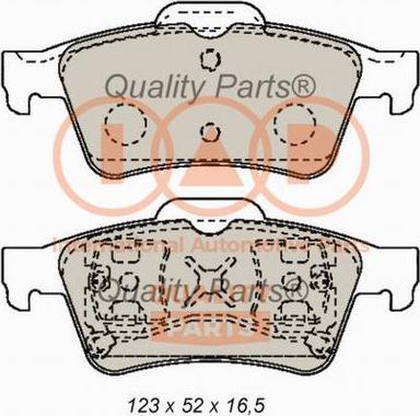 IAP QUALITY PARTS 704-11028X - Bremžu uzliku kompl., Disku bremzes www.autospares.lv