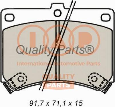 IAP QUALITY PARTS 704-11023X - Bremžu uzliku kompl., Disku bremzes autospares.lv