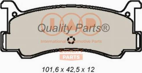 IAP QUALITY PARTS 704-11022X - Bremžu uzliku kompl., Disku bremzes autospares.lv