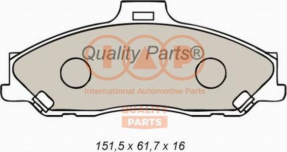 IAP QUALITY PARTS 704-11072 - Bremžu uzliku kompl., Disku bremzes autospares.lv