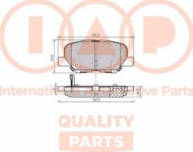 IAP QUALITY PARTS 704-11151X - Bremžu uzliku kompl., Disku bremzes www.autospares.lv