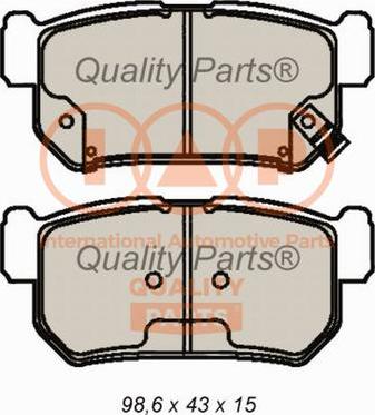 IAP QUALITY PARTS 704-18031 - Тормозные колодки, дисковые, комплект www.autospares.lv