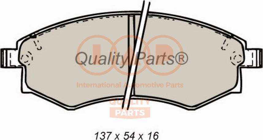 IAP QUALITY PARTS 704-18020P - Bremžu uzliku kompl., Disku bremzes www.autospares.lv