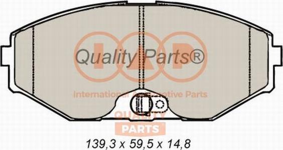 IAP QUALITY PARTS 704-13098 - Тормозные колодки, дисковые, комплект www.autospares.lv