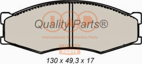 IAP QUALITY PARTS 704-13040X - Brake Pad Set, disc brake www.autospares.lv