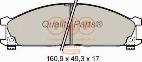 IAP QUALITY PARTS 704-13041X - Brake Pad Set, disc brake www.autospares.lv