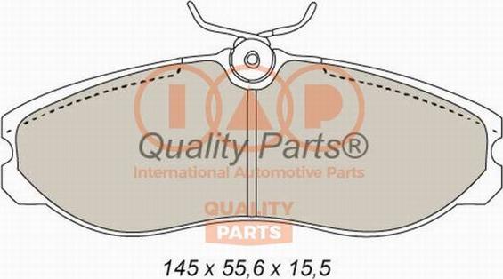 IAP QUALITY PARTS 704-13051 - Тормозные колодки, дисковые, комплект www.autospares.lv