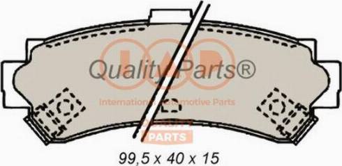 IAP QUALITY PARTS 704-13089X - Тормозные колодки, дисковые, комплект www.autospares.lv