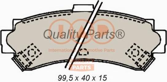 IAP QUALITY PARTS 704-13089 - Тормозные колодки, дисковые, комплект www.autospares.lv