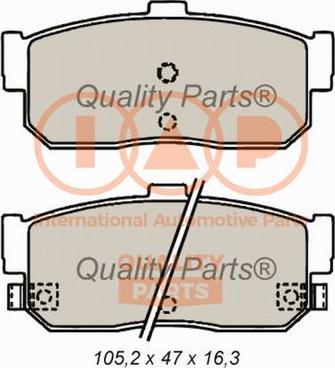 IAP QUALITY PARTS 704-13084 - Bremžu uzliku kompl., Disku bremzes autospares.lv