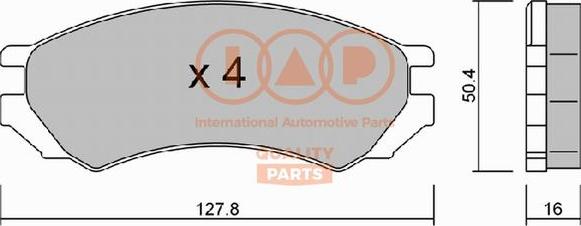 IAP QUALITY PARTS 704-13080P - Bremžu uzliku kompl., Disku bremzes autospares.lv