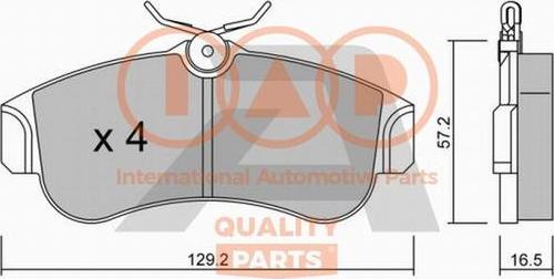 IAP QUALITY PARTS 704-13081P - Bremžu uzliku kompl., Disku bremzes autospares.lv