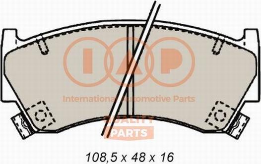 IAP QUALITY PARTS 704-13088 - Bremžu uzliku kompl., Disku bremzes www.autospares.lv