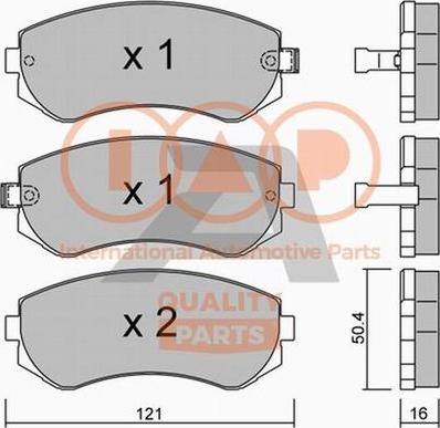 IAP QUALITY PARTS 704-13032P - Bremžu uzliku kompl., Disku bremzes autospares.lv