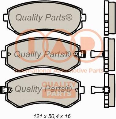 IAP QUALITY PARTS 704-13032 - Bremžu uzliku kompl., Disku bremzes autospares.lv