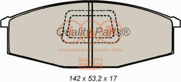 IAP QUALITY PARTS 704-13020 - Bremžu uzliku kompl., Disku bremzes www.autospares.lv