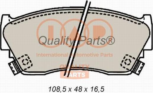 IAP QUALITY PARTS 704-13075 - Bremžu uzliku kompl., Disku bremzes www.autospares.lv