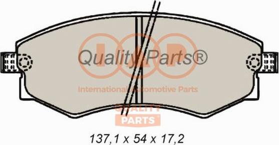 IAP QUALITY PARTS 704-13076 - Тормозные колодки, дисковые, комплект www.autospares.lv