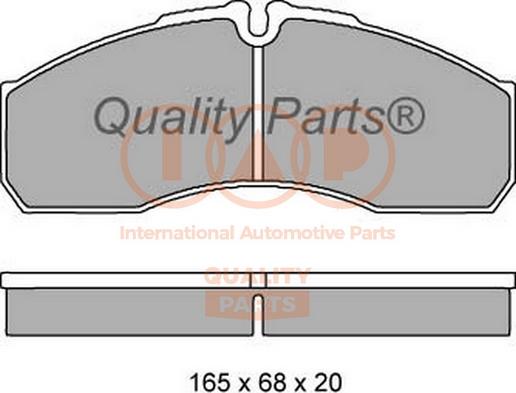 IAP QUALITY PARTS 704-13152 - Bremžu uzliku kompl., Disku bremzes www.autospares.lv