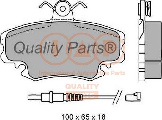 IAP QUALITY PARTS 704-13165 - Bremžu uzliku kompl., Disku bremzes www.autospares.lv