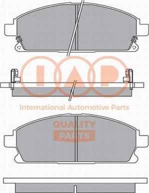 IAP QUALITY PARTS 704-13100P - Тормозные колодки, дисковые, комплект www.autospares.lv