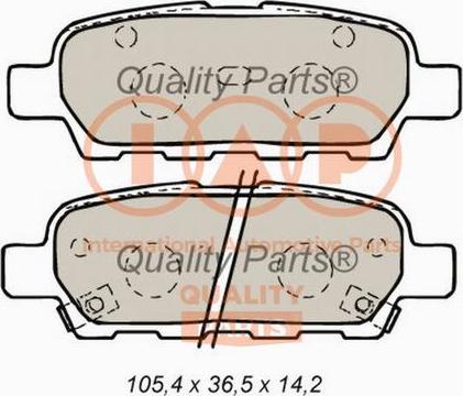 IAP QUALITY PARTS 704-13101 - Brake Pad Set, disc brake www.autospares.lv