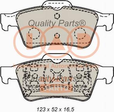 IAP QUALITY PARTS 704-13180X - Тормозные колодки, дисковые, комплект www.autospares.lv