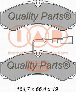 IAP QUALITY PARTS 704-13174X - Bremžu uzliku kompl., Disku bremzes www.autospares.lv