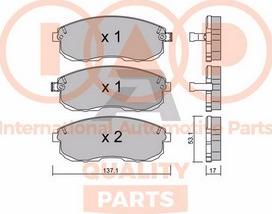 IAP QUALITY PARTS 704-13210P - Bremžu uzliku kompl., Disku bremzes autospares.lv