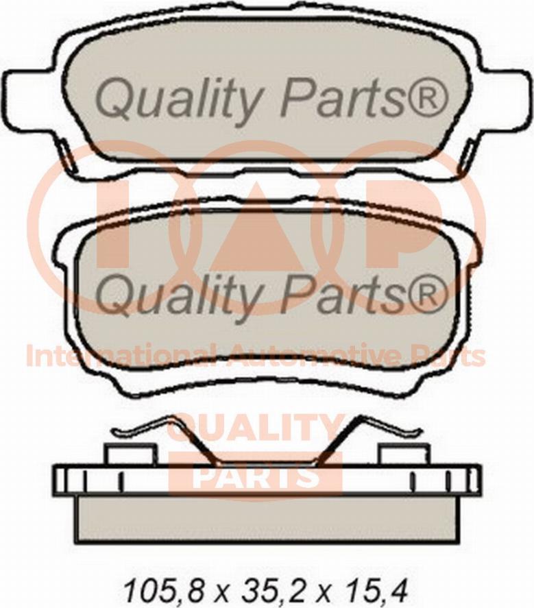 IAP QUALITY PARTS 704-12094 - Bremžu uzliku kompl., Disku bremzes www.autospares.lv