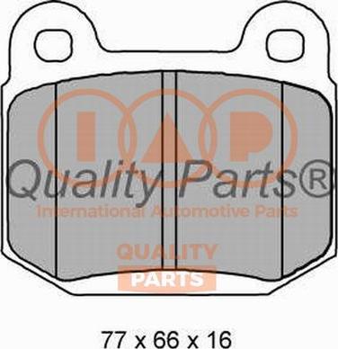 IAP QUALITY PARTS 704-12098X - Bremžu uzliku kompl., Disku bremzes autospares.lv