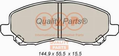 IAP QUALITY PARTS 704-12093X - Bremžu uzliku kompl., Disku bremzes autospares.lv