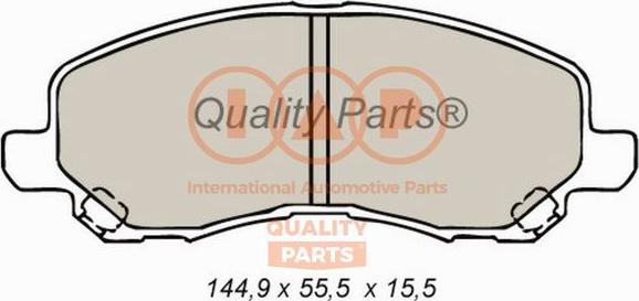 IAP QUALITY PARTS 704-12093 - Bremžu uzliku kompl., Disku bremzes autospares.lv