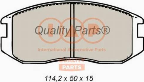 IAP QUALITY PARTS 704-12092X - Bremžu uzliku kompl., Disku bremzes autospares.lv