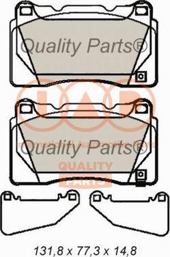 IAP QUALITY PARTS 704-12097 - Bremžu uzliku kompl., Disku bremzes autospares.lv