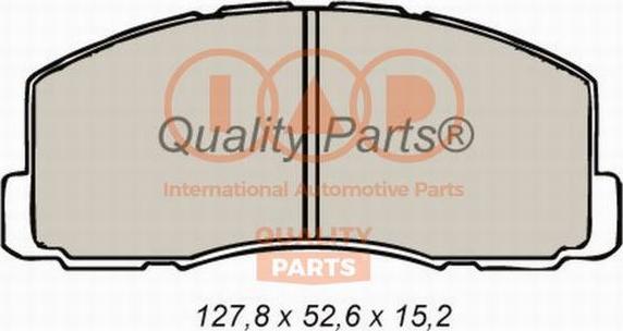 IAP QUALITY PARTS 704-12051 - Brake Pad Set, disc brake www.autospares.lv