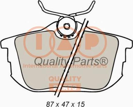 IAP QUALITY PARTS 704-12084X - Bremžu uzliku kompl., Disku bremzes autospares.lv