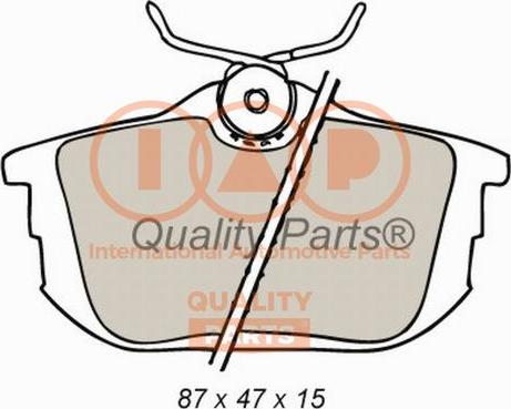 IAP QUALITY PARTS 704-12084 - Bremžu uzliku kompl., Disku bremzes www.autospares.lv