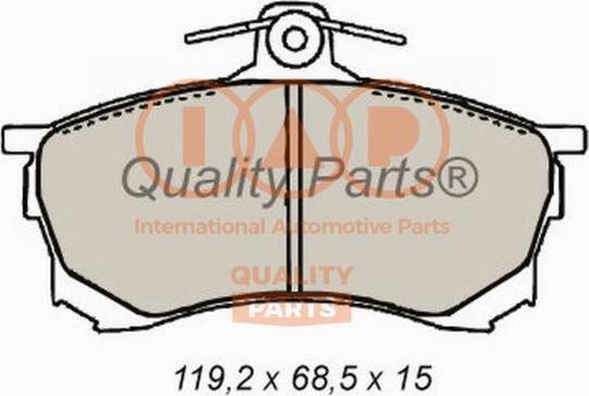 IAP QUALITY PARTS 704-12080 - Brake Pad Set, disc brake www.autospares.lv