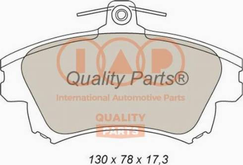 IAP QUALITY PARTS 704-12082X - Brake Pad Set, disc brake www.autospares.lv