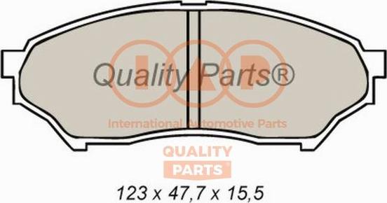 IAP QUALITY PARTS 704-12035X - Bremžu uzliku kompl., Disku bremzes autospares.lv