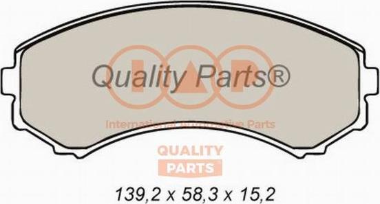 IAP QUALITY PARTS 704-12026P - Bremžu uzliku kompl., Disku bremzes autospares.lv