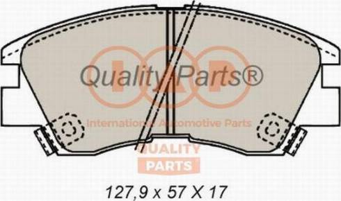 IAP QUALITY PARTS 704-12020X - Тормозные колодки, дисковые, комплект www.autospares.lv