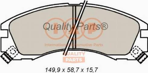 IAP QUALITY PARTS 704-12021X - Тормозные колодки, дисковые, комплект www.autospares.lv