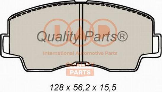 IAP QUALITY PARTS 704-12102 - Тормозные колодки, дисковые, комплект www.autospares.lv