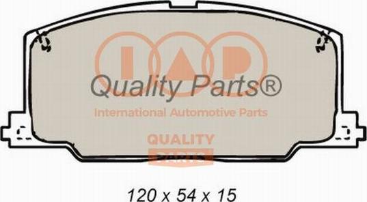 IAP QUALITY PARTS 704-17095 - Brake Pad Set, disc brake www.autospares.lv