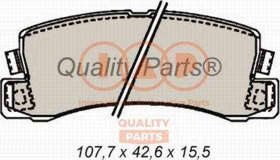 IAP QUALITY PARTS 704-17096 - Bremžu uzliku kompl., Disku bremzes autospares.lv