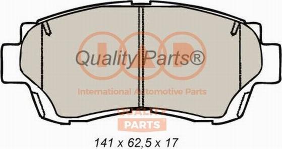 IAP QUALITY PARTS 704-17098 - Тормозные колодки, дисковые, комплект www.autospares.lv