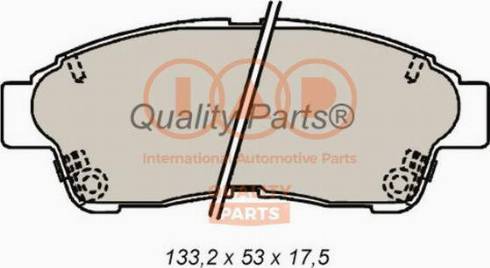 IAP QUALITY PARTS 704-17092X - Bremžu uzliku kompl., Disku bremzes www.autospares.lv