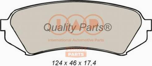 IAP QUALITY PARTS 704-17048X - Brake Pad Set, disc brake www.autospares.lv